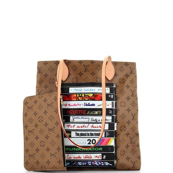 Louis Vuitton Carry It Tote Limited Edition Video Tape Reverse Monogram Canvas - Picture 2 of 9